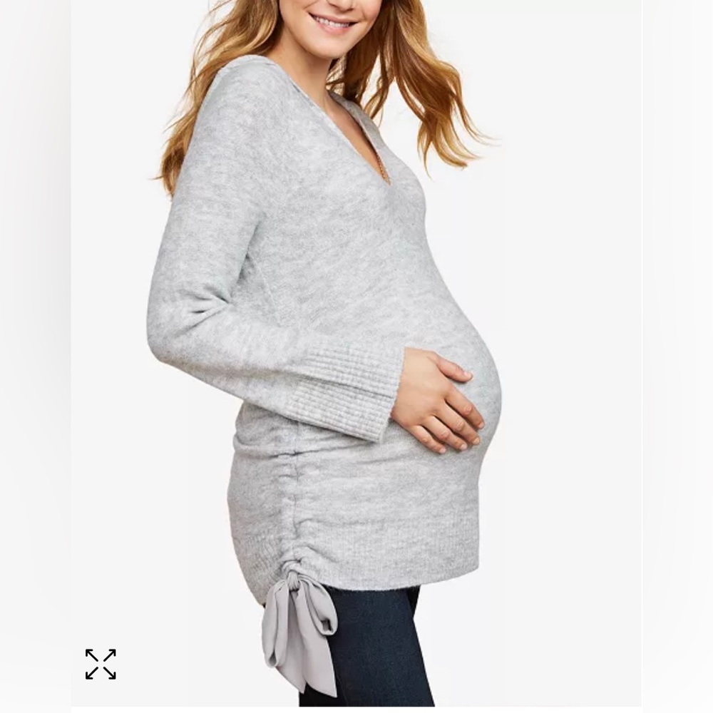 Jessica Simpson Maternity Sweater with Hood